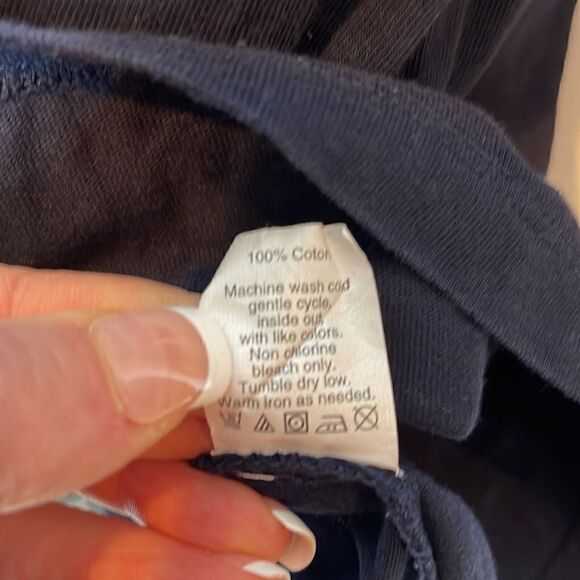 J.Crew Crewcuts Collectible Sequins Bow Long Sleeve Navy Shirt. Size 10. - Picture 6 of 6